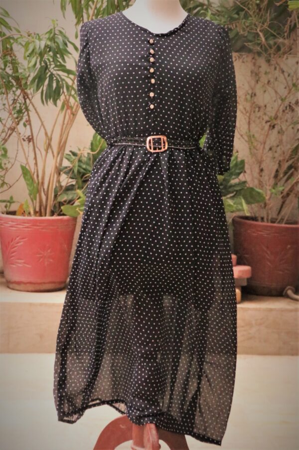 Moda Mystiq Polka Dot Midi Dress